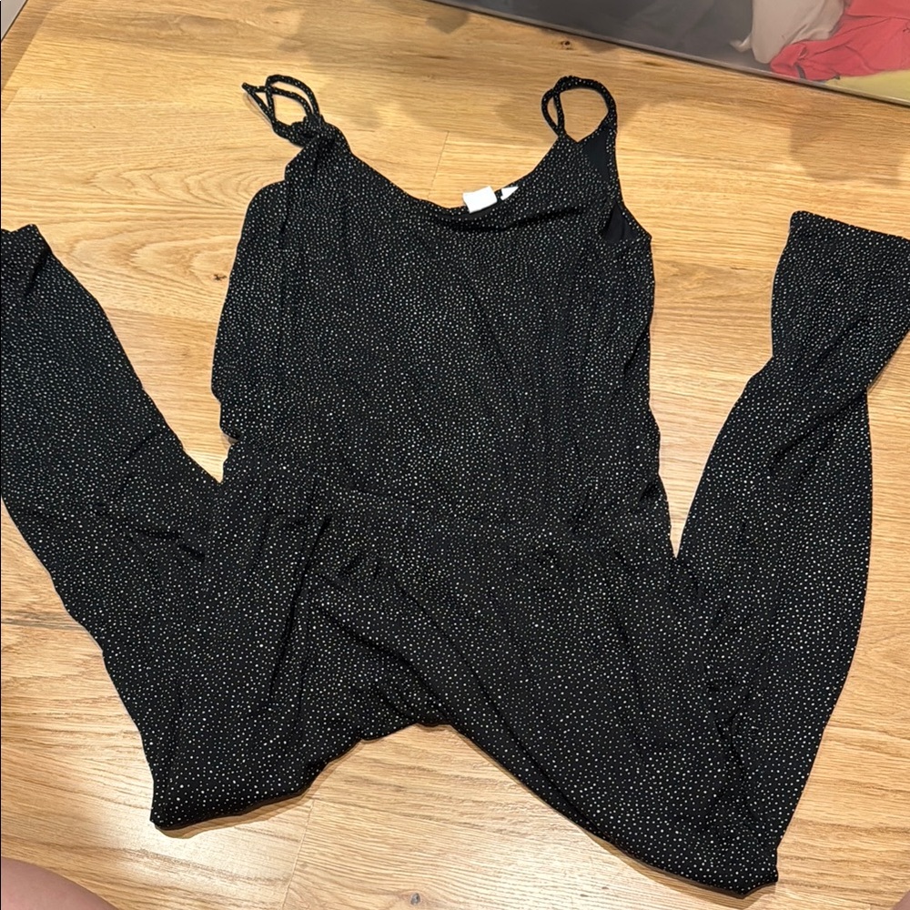 Black Polka Dot Jumpsuit